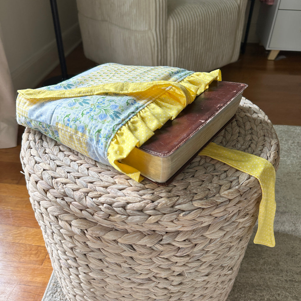 Yellow Patchwork Bible Case