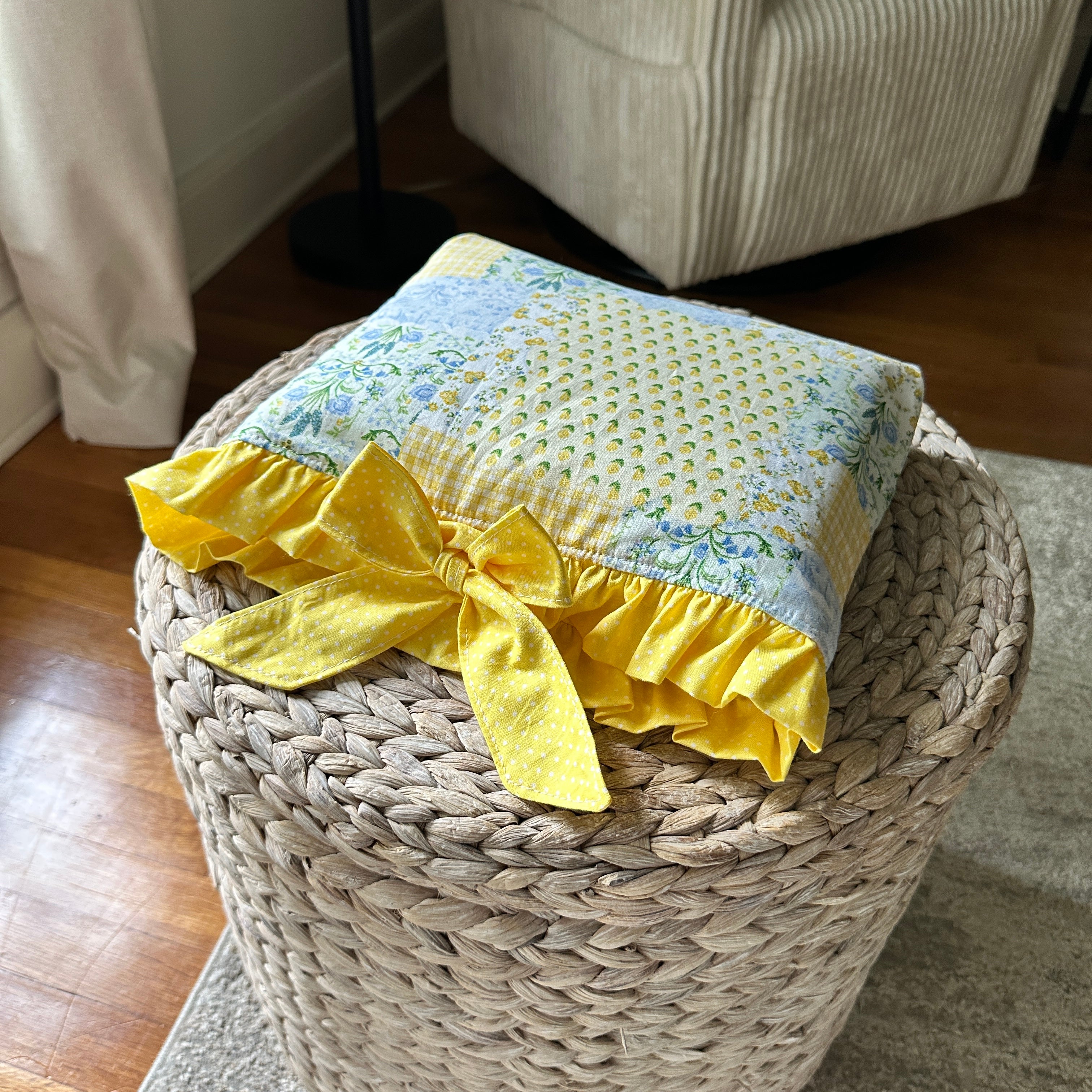 Yellow Patchwork Bible Case