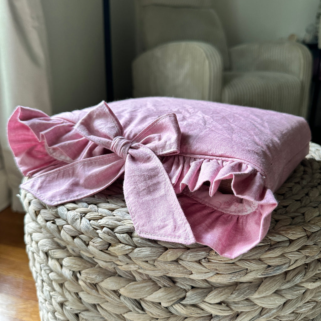 Pink Ruffled Bible Case