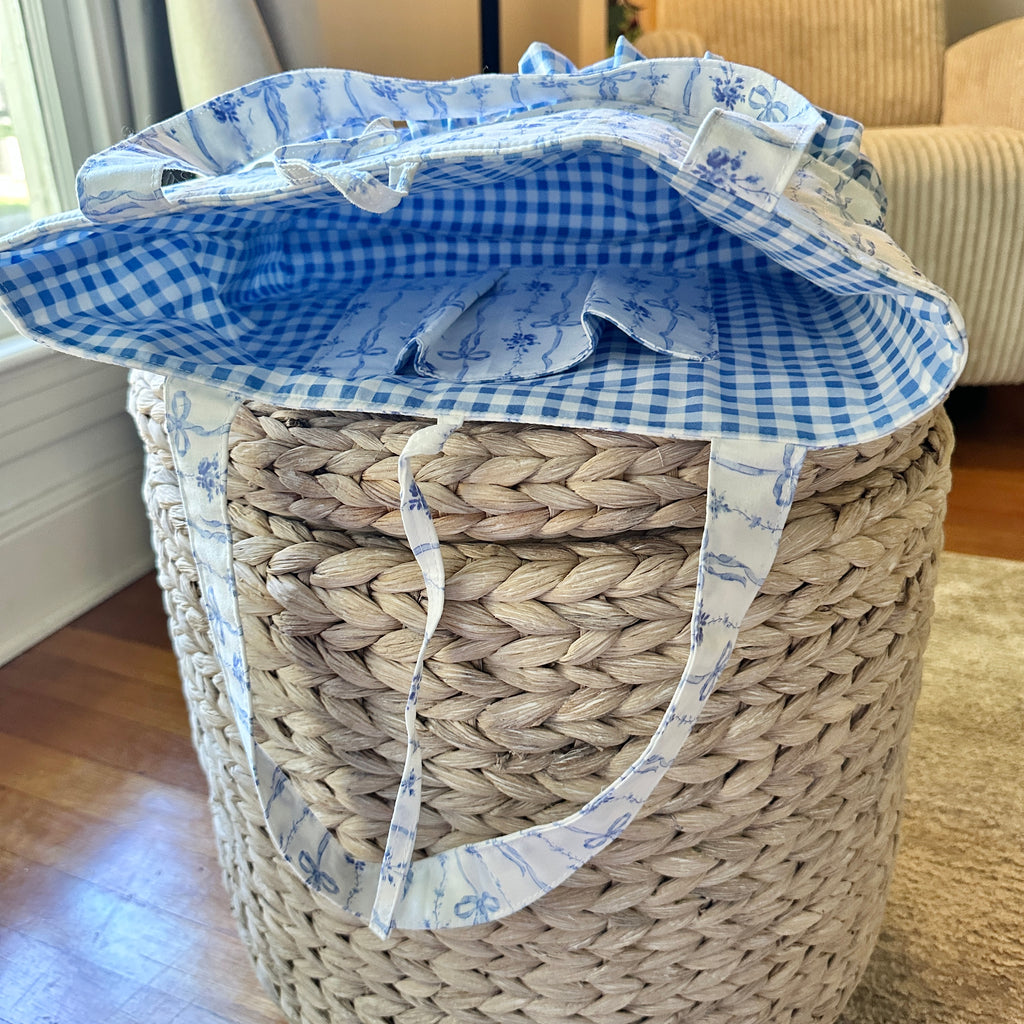 Blue Bow Tote