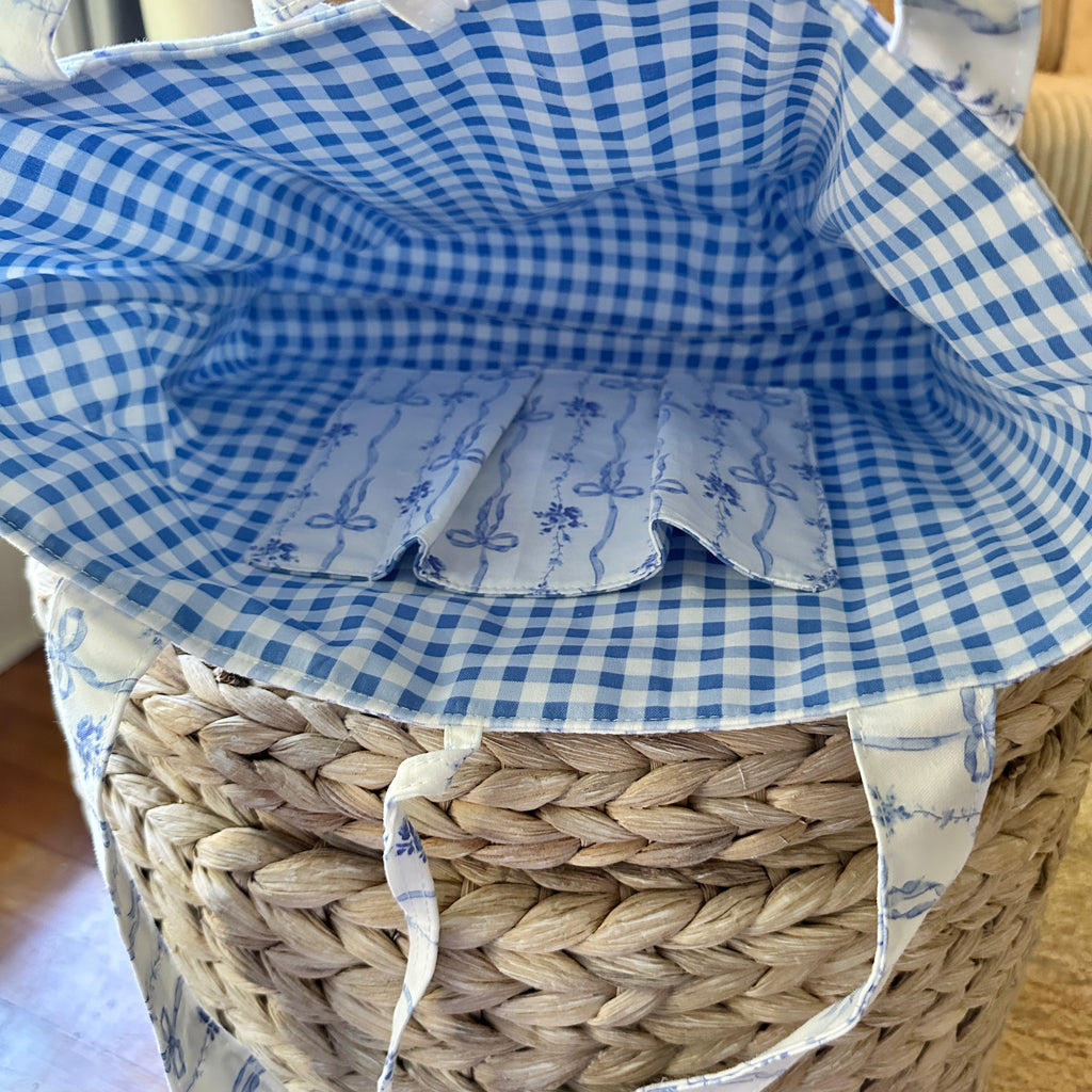 Blue Bow Tote
