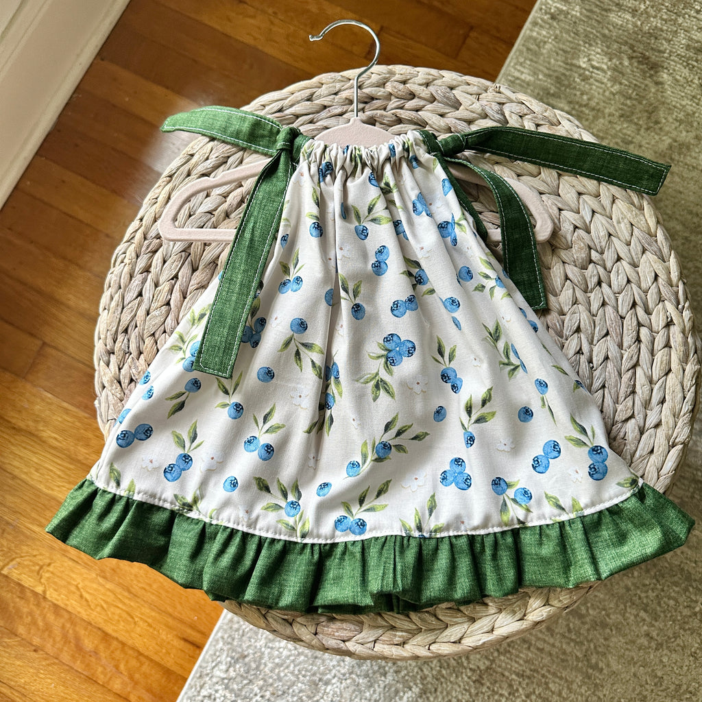 Blueberry Bliss Ruffle Tie Dress