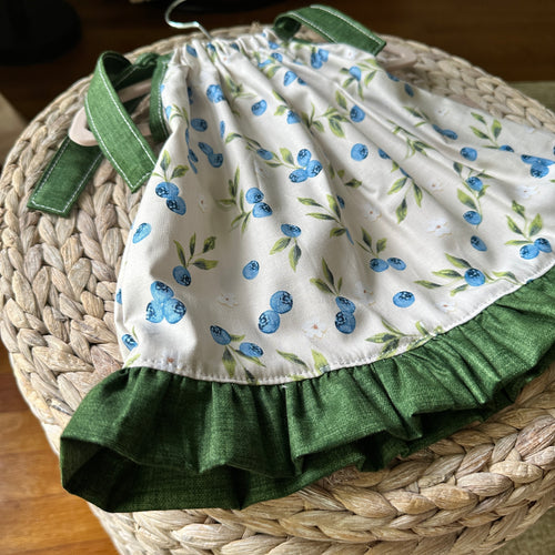 Blueberry Bliss Ruffle Tie Dress